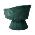 Oikiture Linen Swivel Armchair