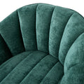 Oikiture Linen Swivel Armchair