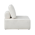 Oikiture TOFU Modular Sofa Lounge Chair Armless Sherpa White - product image 6