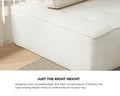 Oikiture TOFU Modular Sofa Lounge Chair Armless Sherpa White - product image 10