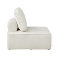 Oikiture 4PCS TOFU Modular Sofa Lounge Chairs Armless Sherpa White - product image 6