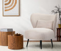 Oikiture Corduroy Velvet Lounge Chair