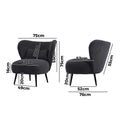 Oikiture Velvet Armchair