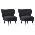 Oikiture Corduroy Velvet Lounge Chair