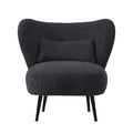 Oikiture Corduroy Velvet Lounge Chair