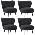 Oikiture Corduroy Velvet Lounge Chair