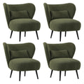 Oikiture Corduroy Velvet Lounge Chair
