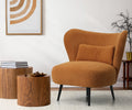 Oikiture Velvet Armchair