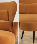Oikiture Corduroy Velvet Lounge Chair