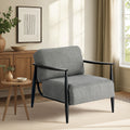 Oikiture Wooden Fabric Armchair