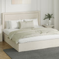 Oikiture Fabric Gas-Lift Bed Frame - King