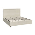 Oikiture Fabric Gas-Lift Bed Frame - King