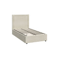 Oikiture Fabric Gas-Lift Bed Frame - King Single