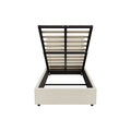 Oikiture Fabric Gas-Lift Bed Frame - King Single