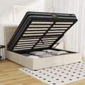 Oikiture Fabric Gas-Lift Bed Frame - Double