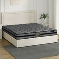 Oikiture Fabric Gas-Lift Bed Frame - King