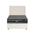 Oikiture Fabric Gas-Lift Bed Frame - King Single