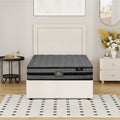 Oikiture Fabric Gas-Lift Bed Frame - King Single