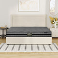 Oikiture Fabric Gas-Lift Bed Frame - Queen