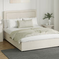 Oikiture Fabric Gas-Lift Bed Frame - Queen