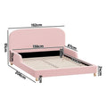 Oikiture Kids Boucle Bed Frame - Double