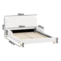 Oikiture Kids Bed Frame with Side Guard