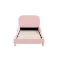 Oikiture Kids Boucle Bed Frame - Single