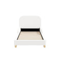 Oikiture Kids Boucle Bed Frame - Single