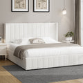 Oikiture Gas-Lift Boucle Bed Frame - King