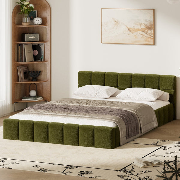 Oikiture Boucle Bed Frame