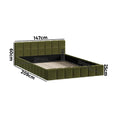 Oikiture Boucle Bed Frame - Double