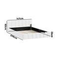 Oikiture Boucle Bed Frame - Double