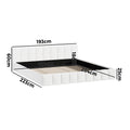 Oikiture Boucle Bed Frame - King