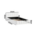 Oikiture Boucle Bed Frame - King Single