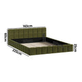 Oikiture Boucle Bed Frame - Queen