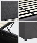 Oikiture Coti Velvet Bed Frame