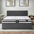 Oikiture Gas-Lift Velvet Bed Frame - King