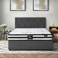 Oikiture Gas-Lift Velvet Bed Frame - King Single