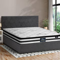 Oikiture Gas-Lift Velvet Bed Frame - Queen