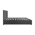 Oikiture Gas-Lift Velvet Bed Frame - King