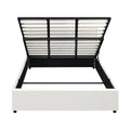 Oikiture Gas-Lift Velvet Bed Frame - King