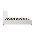 Oikiture Gas-Lift Velvet Bed Frame - King