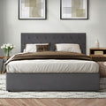 Oikiture Gas-Lift Velvet Bed Frame - Queen