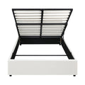 Oikiture Gas-Lift Velvet Bed Frame - Queen