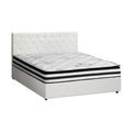 Oikiture Gas-Lift Velvet Bed Frame - King