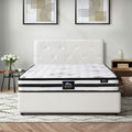 Oikiture Gas-Lift Velvet Bed Frame - King Single