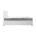 Oikiture Gas-Lift Velvet Bed Frame - Queen