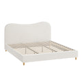 Oikiture Boucle Bed Frame - King