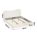 Oikiture Boucle Bed Frame - King