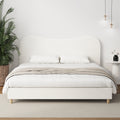 Oikiture Boucle Bed Frame - King